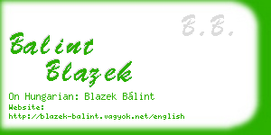 balint blazek business card